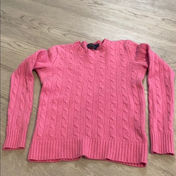 Polo Ralph Lauren Pink Cashmere Sweater girls size 12 - Picture 9 of 12